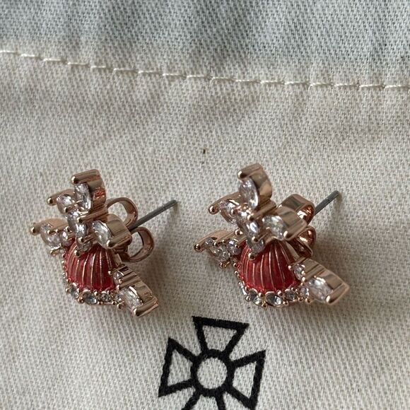 NWOT Vivienne Westwood Rose Gold Mireille Earrings - Picture 6 of 9